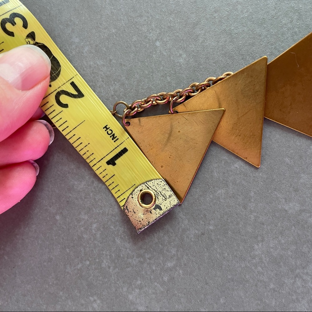 Laura Lombardi Scale Necklace Brass - Picture 11 of 11